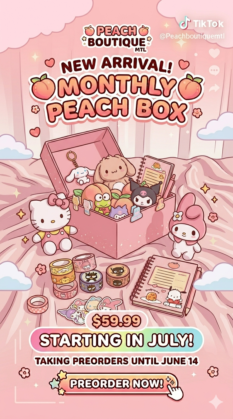 Peach Boutique July mystery box